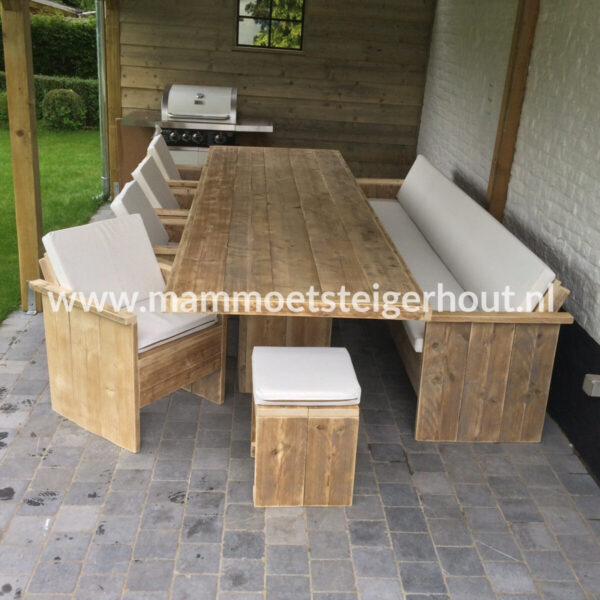 Steigerhout Tuinset Palermo 8-10 personen
