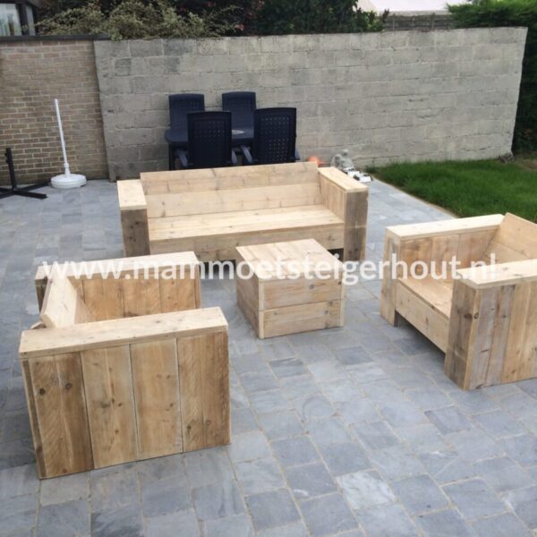 Steigerhout Loungeset Mantua