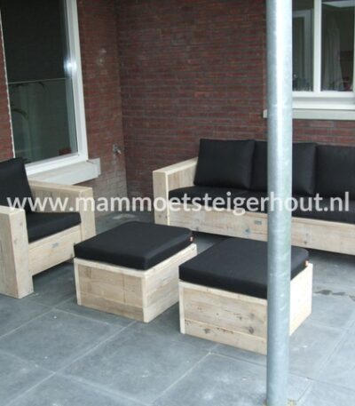 Steigerhout Loungeset Trapani