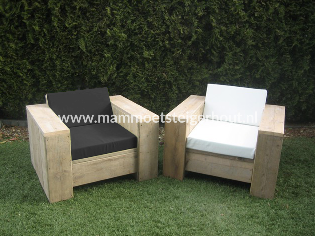 Steigerhout Loungestoel Noto